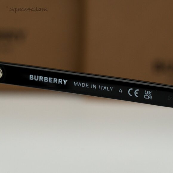 BRAND NEW Burberry BE2361D 3001 Black Demo Square Unisex Eyeglasses BE 2361D - Picture 5 of 6